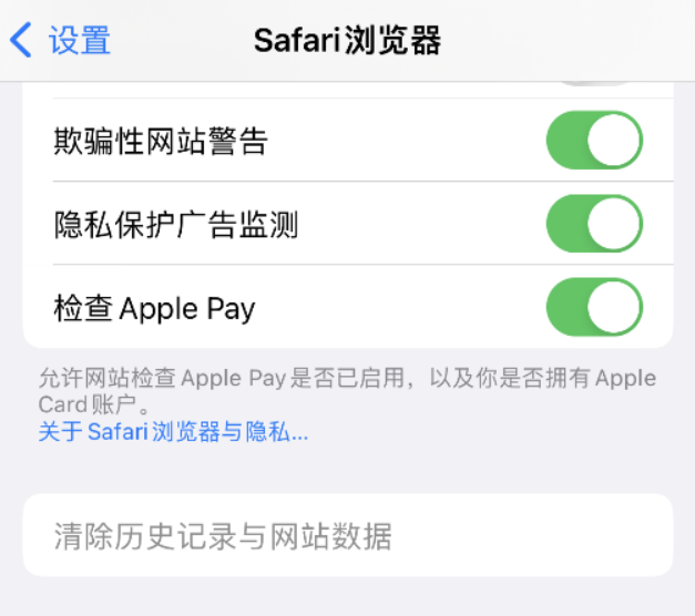 宁陵苹果手机维修分享Safari 浏览器清除历史记录无法使用怎么办 